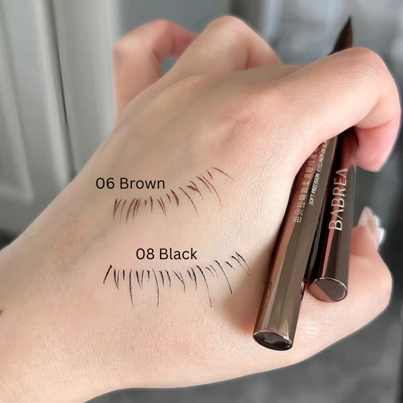 BABREA Liquid Eyeliner Eyeliner Pencil, Natural Ultra Slim Pencil, Popular Cosmetics, Sweat Proof, No Falling, Waterproof Makeup Eyeliner Pencil, No Blurring