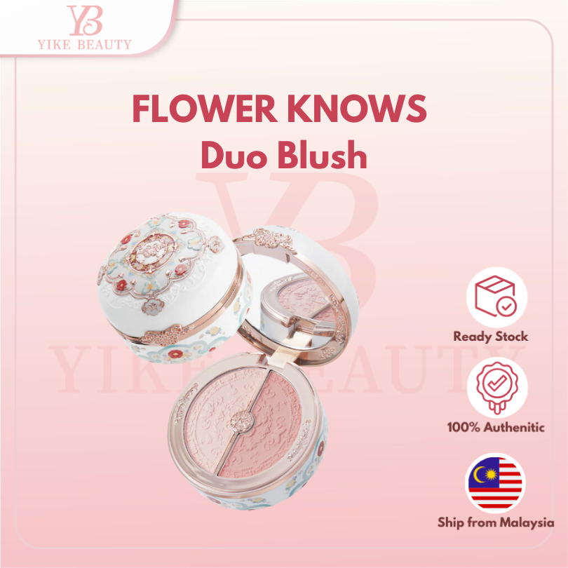 FLOWER KNOWS Butterfly Cloud Collar Collection Rouge Box Duo Blush