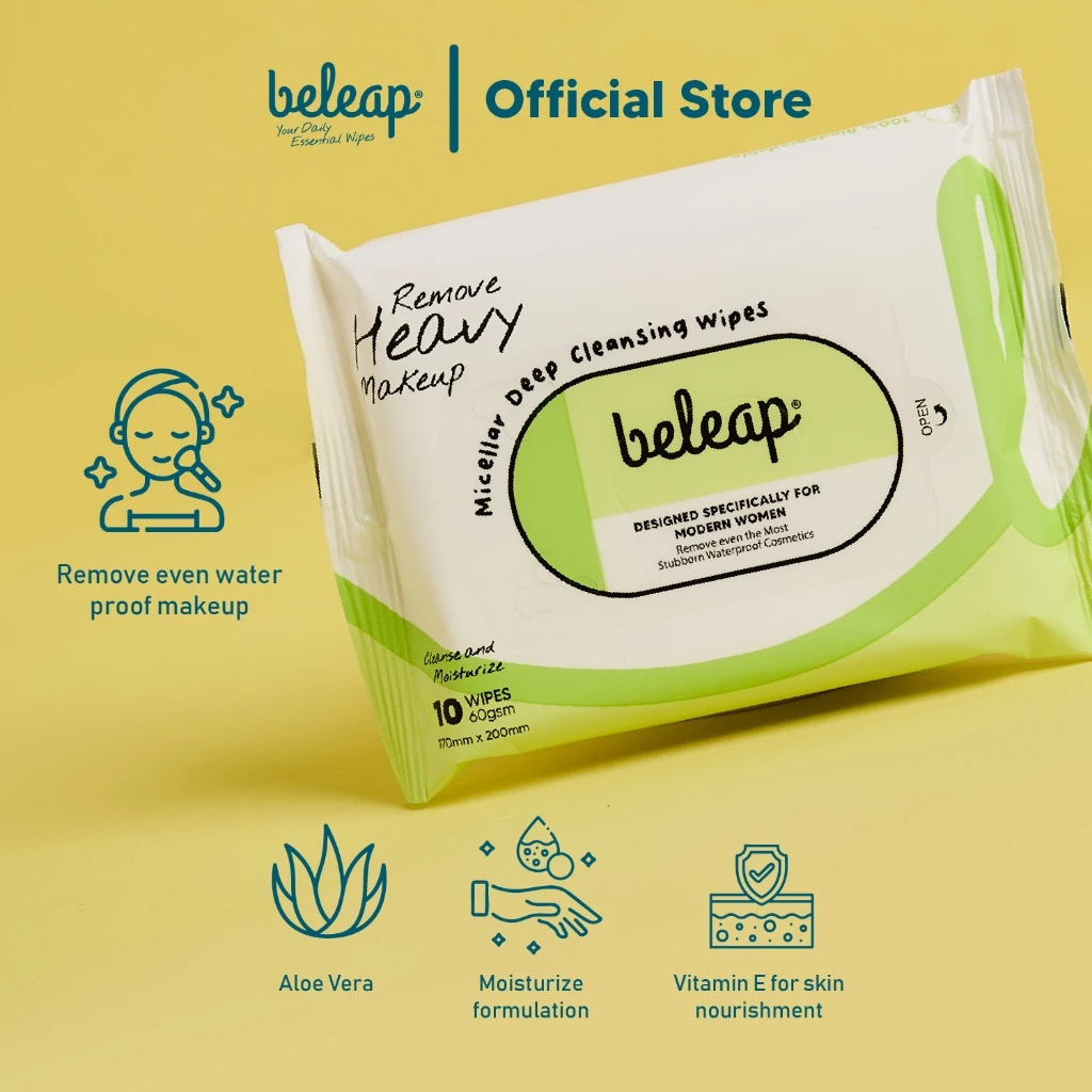 Beleap Micellar Deep Cleansing Wipes 微米卸妆深层洁净湿巾