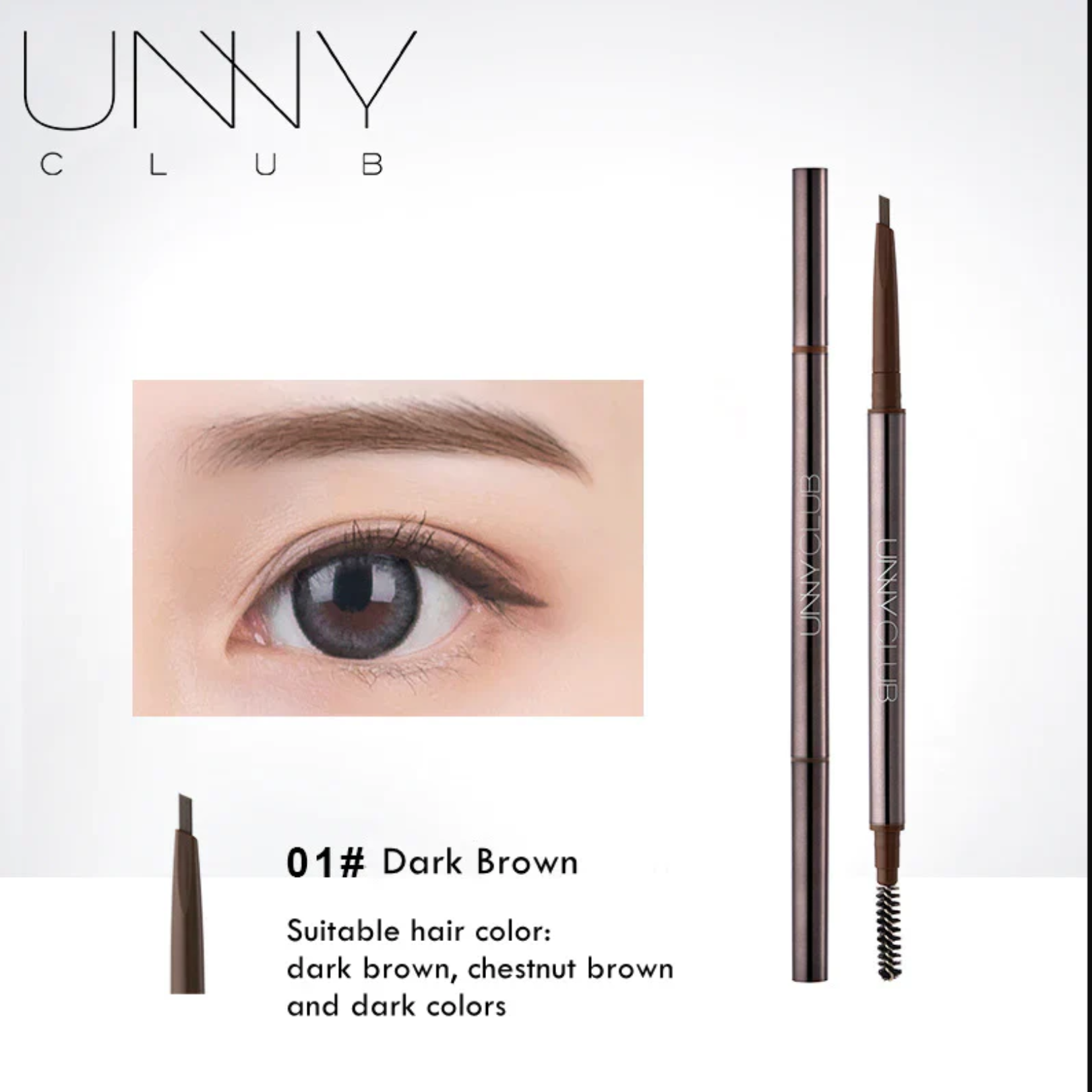 UNNY CLUB 悠宜双头精细三角眉笔 Dual-Sided Eyebrow Pencil