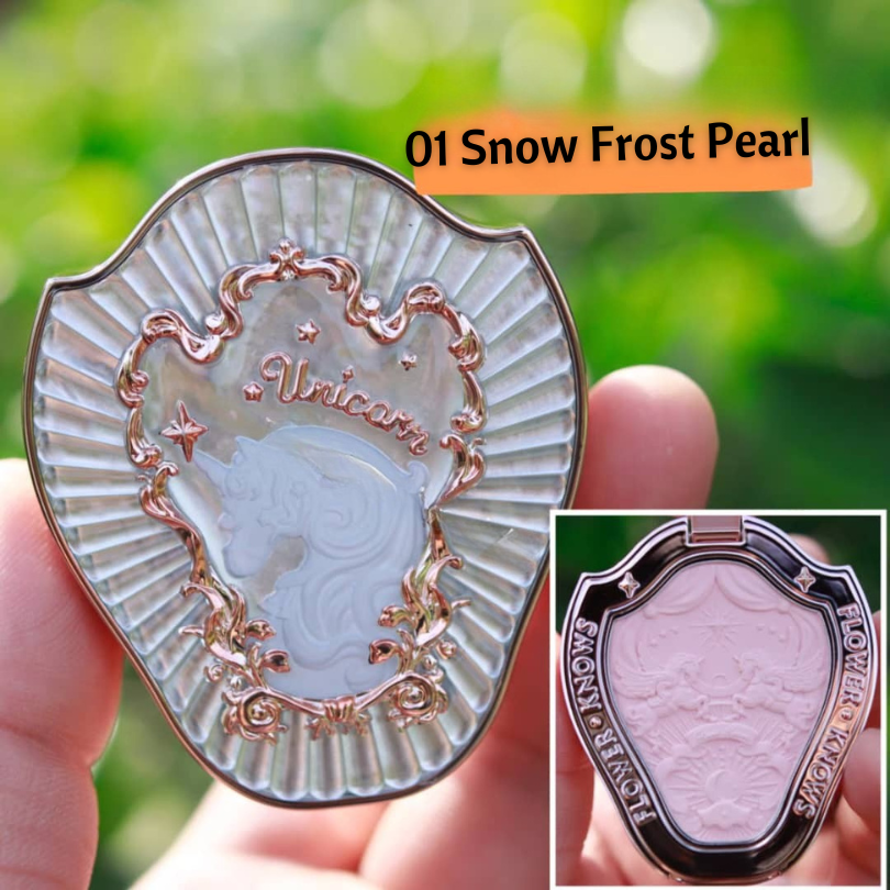 FLOWER KNOWS Unicorn Series Embossed Blush, Rare Beauty Matte Long Lasting, Natural Waterproof Blusher Makeup Cosmetics