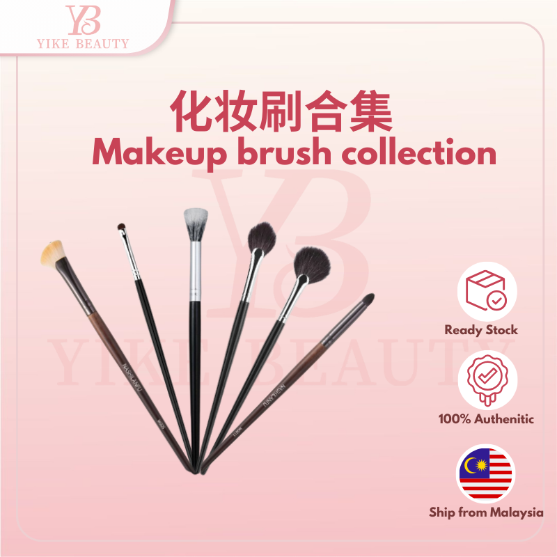 Makeup Brush Collection For Contour, Blusher, Concealer, Soft Hair Fiber Covers Blemishes Under Eye