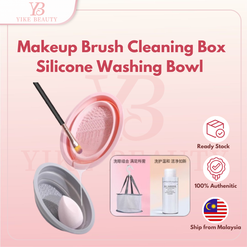 Foldable Silicone Brush Cleaning Makeup, Beauty Blender Sponge Cleaner Makeup, Makeup Tools Cleaner Washing Bowl