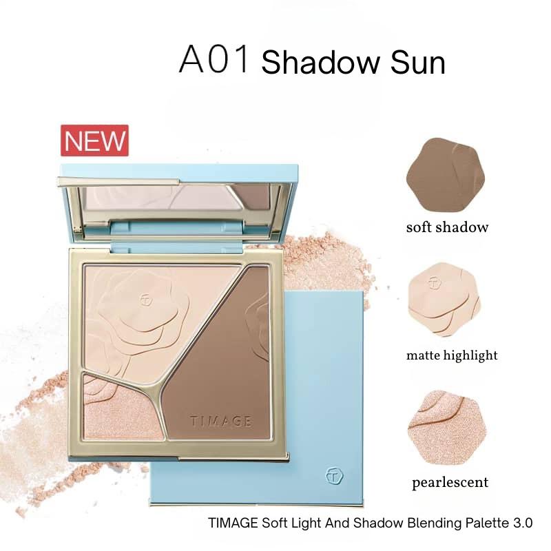 TIMAGE 彩棠浮光掠影高光修容粉盘 Soft Light and Shadow Blending Palette