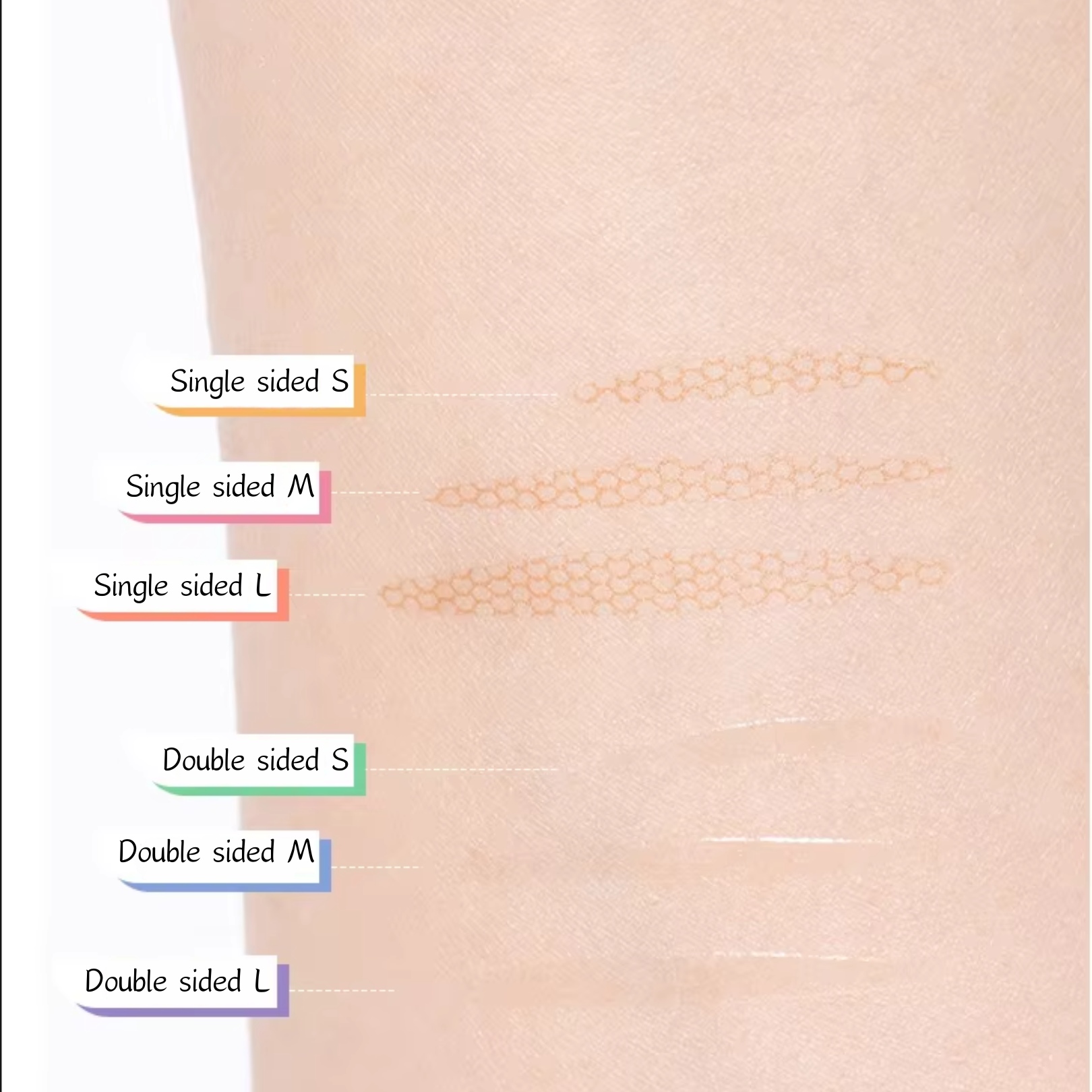 MOTONOZEN Double Eyelid Tape Sticker Invisible Fold Eyelid Paste Clear Beige Stripe Self-adhesive Natural Eye Makeup Tool