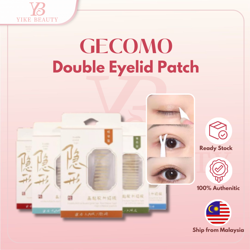 GECOMO 5 Design New 240PCS/Box Invisible Double Eyelid Tape Sticker Long Lasting Double-Fold Self-Adhesive