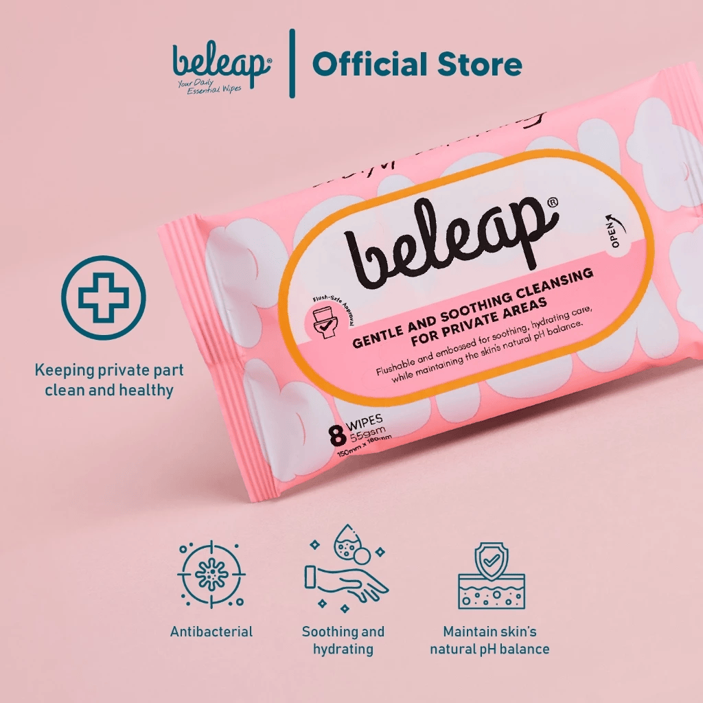 Beleap Feminine Flushable Wipes 女性私密可冲散湿巾