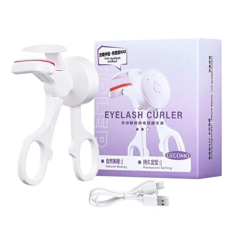 GECOMO 无边框梳齿加热睫毛夹 Rechargeable Electric USB-C Heated Eyelash Curler