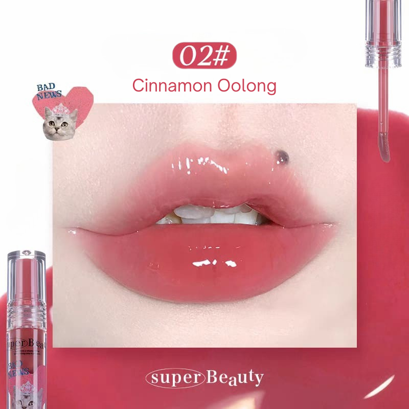 FLORTTE Super Beauty Series Lip Essence Honey Oil Glaze Gloss 花洛莉亚怪美莉亚系列唇部精华蜜