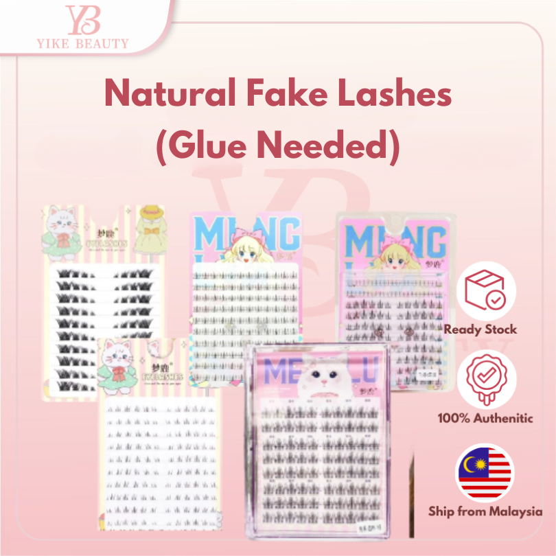 High-quality Long-Lasting Natural Fake False Eyelashes 天然假睫毛 (FREE Glue+Tweezers)