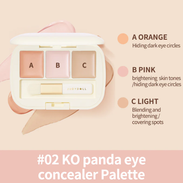 JUDYDOLL 橘朵三色遮瑕膏 3 Color Concealer Palette