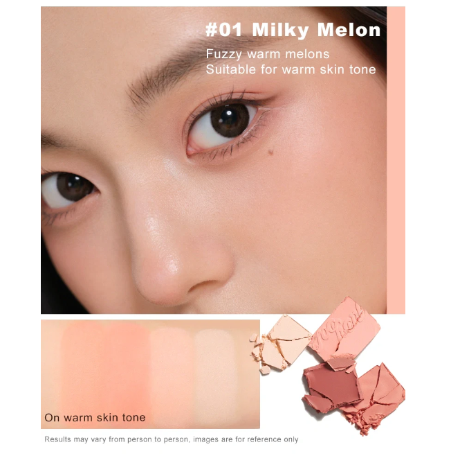 JUDYDOLL 橘朵腮红高光盘 2 in 1 Blusher and Highlighter Palette Makeup