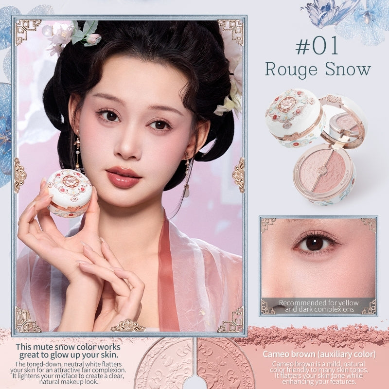 FLOWER KNOWS Butterfly Cloud Collar Collection Rouge Box Duo Blush