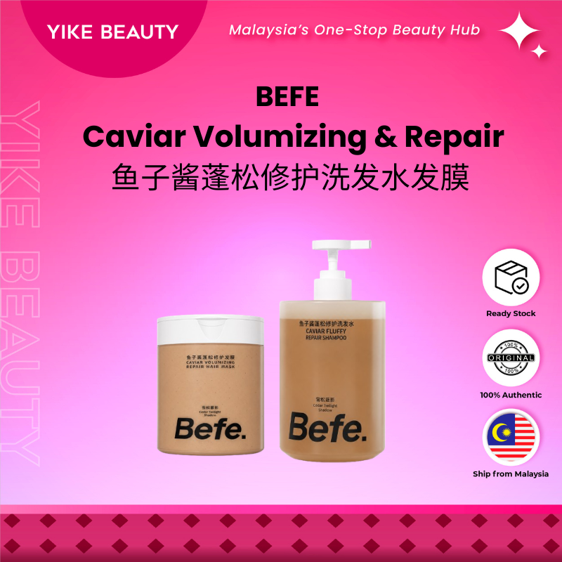 BEFE 鱼子酱蓬松修护洗发水发膜 Caviar Volumizing & Repair Shampoo & Hair Mask