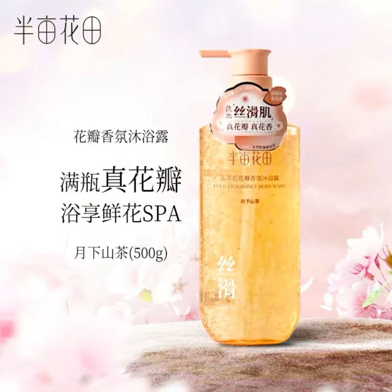 LITTLE DREAM GARDEN 花瓣香氛沐浴露 Petal Fragrance Body Wash Shower Gel, Long-Lasting Fragrance 500ml