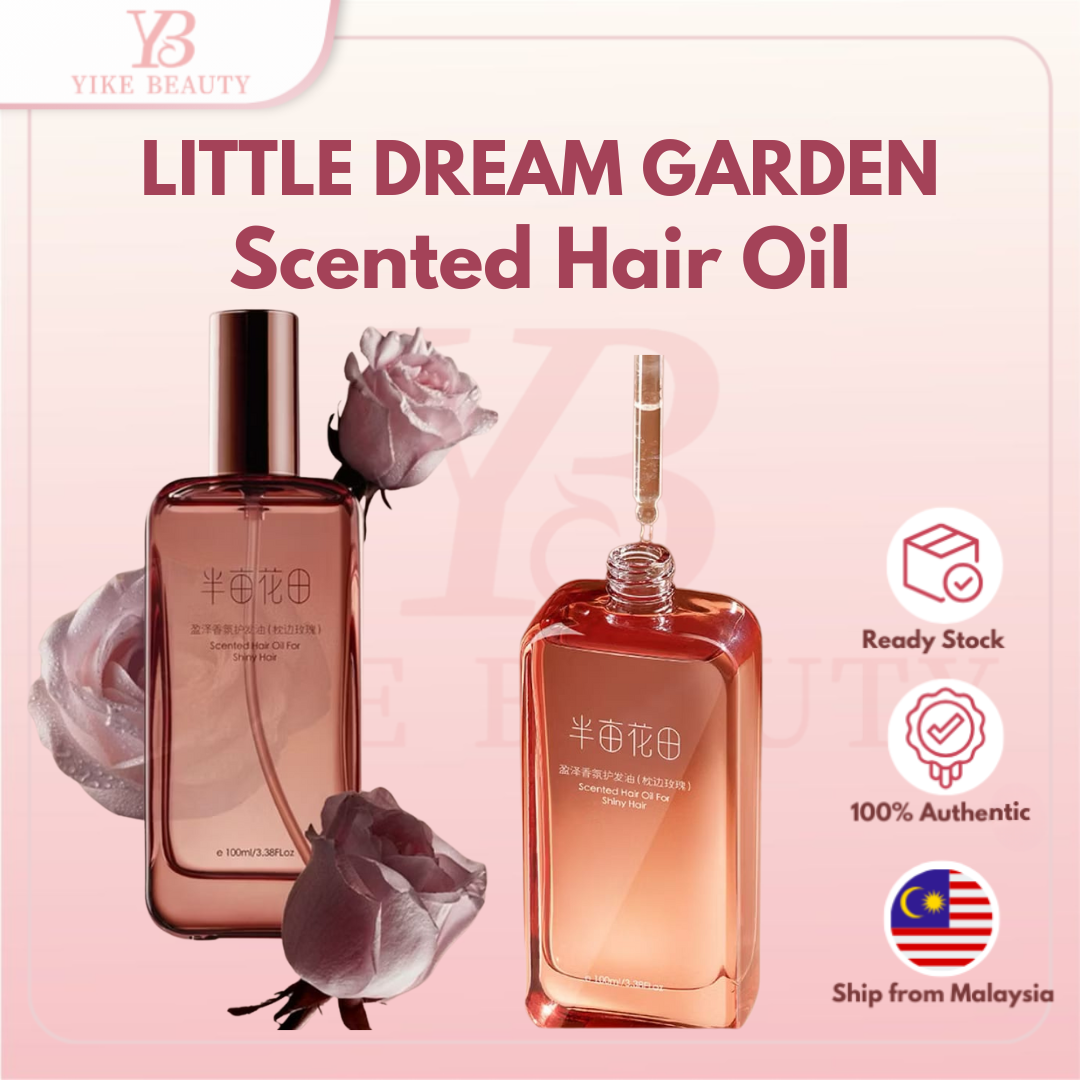 LITTLE DREAM GARDEN Scented Hair Oil For Shiny Hair (ROSE) 半亩花田盈泽香氛护发油（枕边玫瑰）