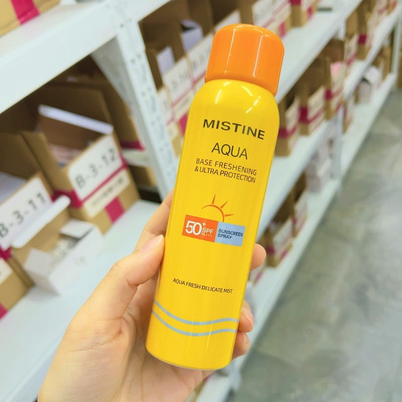 MISTINE 防晒霜&防晒喷雾 Sunscreen Spray Aqua Base Facial Ultra Sun Protection Matte Light Pro SPF50+++