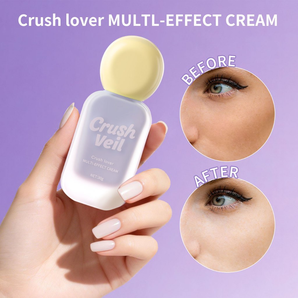 Crush lover 多效隔离霜 Multi-Effect Cream Tone-Up Color Correcting Smooth Makeup Base Face Primer