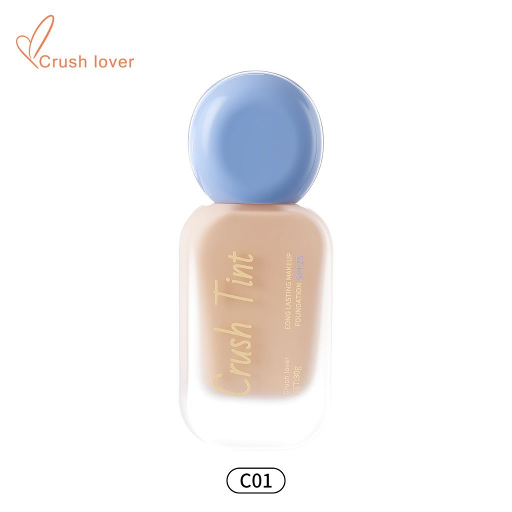 Crush lover 长效持妆粉底液 SPF25 Long Lasting Makeup Foundation Smooth Natural Coverage Liquid Foundation Base Makeup
