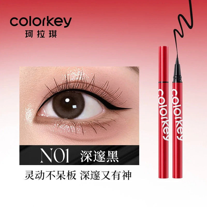Colorkey 珂拉琪 纤细持妆眼线液笔 Slim Precision Liquid Eyeliner Slim Fine Tip Precision Long Lasting Eye Makeup
