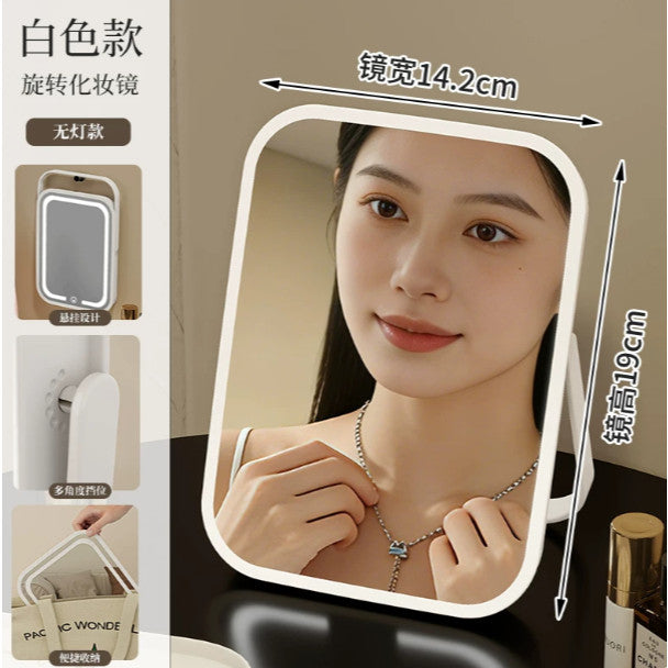 LED化妆镜带灯台式便携小型家用梳妆镜 Portable LED Lighted Makeup Mirror