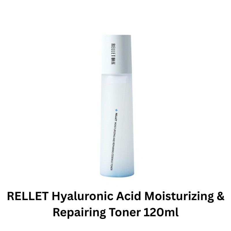 RELLET 颐莲 高保湿嘭嘭水乳 Hyaluronic Acid Moisturizing & Repairing Toner & Lotion Hydrating Skin Barrier Care Skincare Set