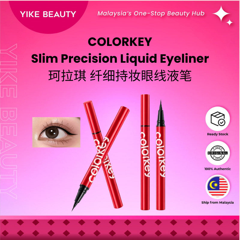 Colorkey 珂拉琪 纤细持妆眼线液笔 Slim Precision Liquid Eyeliner Slim Fine Tip Precision Long Lasting Eye Makeup