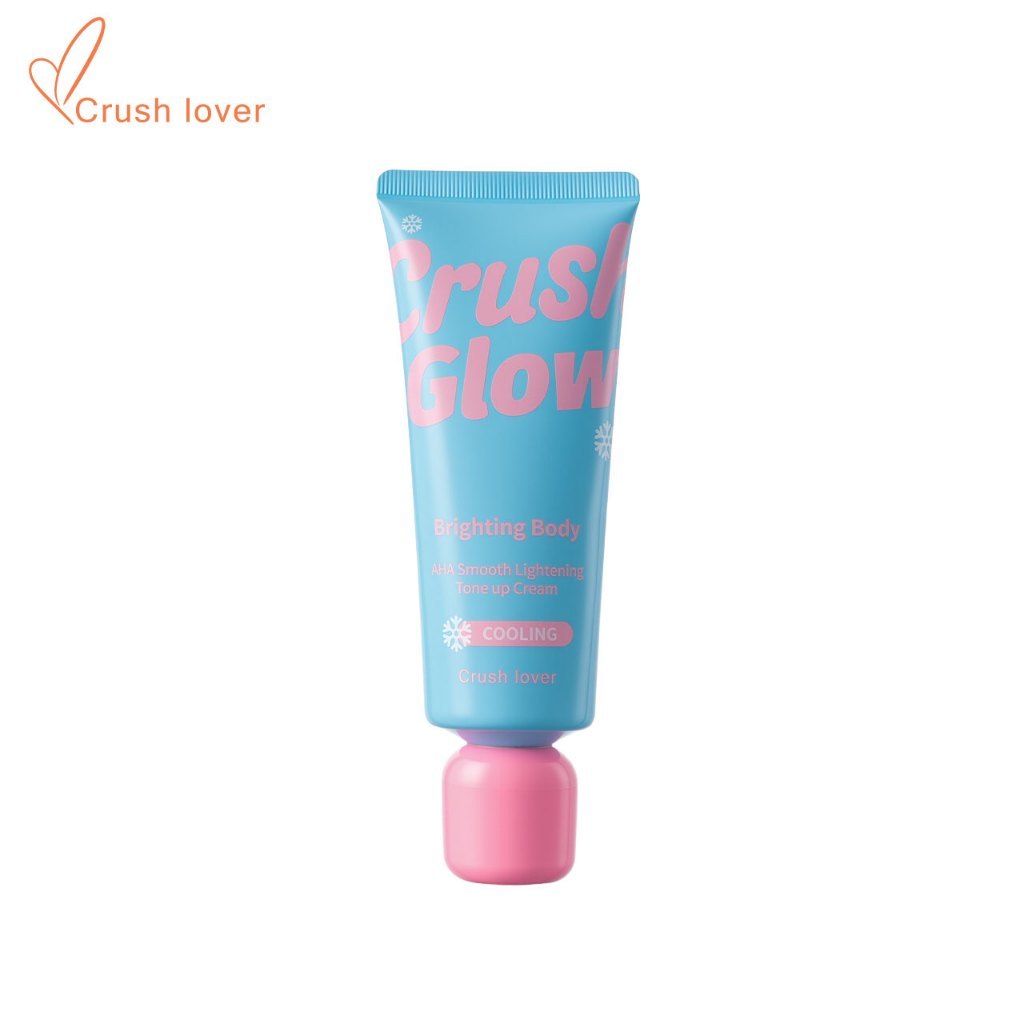 Crush lover 身体素颜霜 Body Tone Up Cream AHA Smooth Lightening Suncreen Whitening Smoothing Brightening Body Cream with Sun