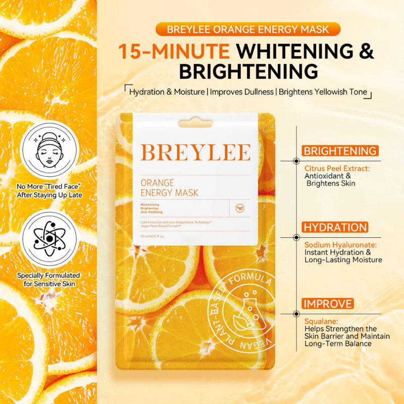 BREYLEE 能量面膜 Energy Mask Hydrating Moisturizing Nourishing Revitalizing Skincare Mask